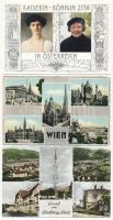 14 db MODERN német és osztrák városképes lap / 14 MODERN German and Austrian town-view postcards