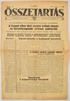 1945 Bp., Az Összetartás III. évfolyamának 7. száma, címlapon a budapesti harcokról szóló cikkel, 4p