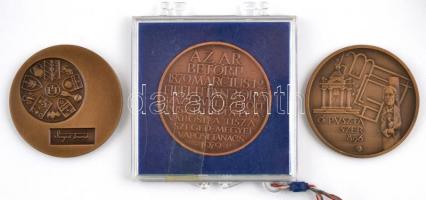 Lapis András (1942-) DN "Makó / Szeged Tourist" Br emlékérem (42,5mm) + 1979. "Szeged...