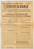 1945 Bp., A Virradat X. évfolyamának 2. száma, címlapon Budapest ostromáról szóló cikkel, 4p