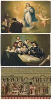 38 db RÉGI használatlan vallás motívumlap, főleg Stengel művészlapok / 38 pre-1945 unused religion m...