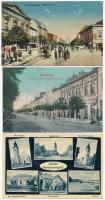 25 db RÉGI magyar városképes lap jobbakkal, közte 7 modern lap / 25 pre-1945 Hungarian town-view postcards with better ones, among them 7 modern cards