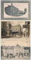 25 db RÉGI magyar városképes lap jobbakkal, közte 7 modern lap / 25 pre-1945 Hungarian town-view pos...