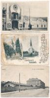 25 db RÉGI magyar városképes lap jobbakkal / 25 pre-1945 Hungarian town-view postcards with better o...