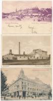 25 db RÉGI magyar városképes lap jobbakkal / 25 pre-1945 Hungarian town-view postcards with better o...