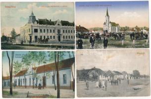 30 db RÉGI magyar városképes lap jobbakkal / 30 pre-1945 Hungarian town-view postcards with interesting ones