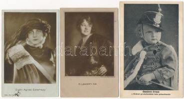 59 db főleg RÉGI magyar színész motívumlap, közte néhány modern / 59 mainly pre-1945 Hungarian actor...