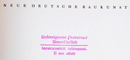 Wolters, Rudolf: Az új német építőművészet - Neue deutsche Baukunst. Kiadta: Albert Speer építész, a...
