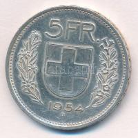 Svájc 1954B 5Fr Ag T:2 Switzerland 1954B 5 Francs Ag C:XF Krause KM#40