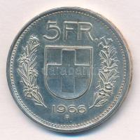 Svájc 1966B 5Fr Ag T:1- Switzerland 1966B 5 Francs Ag C:AU Krause KM#40
