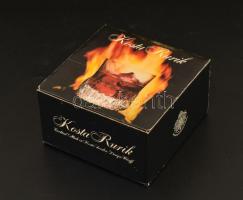 Kosta Kurik  pohár ( 4db), jelzett, eredeti dobozában, hibátlan, m: 6,5 cm (4×)