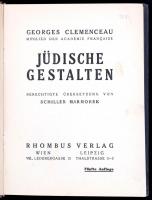 Clemenceau, Georges: Jüdische Gestalten Rhombus Wien, 1924. Félvászon kötésben