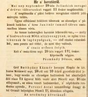1848 Közlöny. Hivatalos lap, 1848. okt. 1. Szerk.: Gyurmán Adolf. Bp., M. K. Egyetemi Nyomda, foltos...