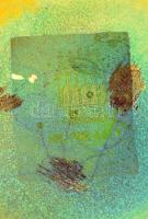 Zsolnay eozin mázas kis váza, jelzett, apró kopásokkal, d: 9 cm