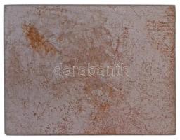 Reményi József (1887-1977) 1916. "Kötözőhely" fém plakett,  Éremkedvelők Egyesületének tag...