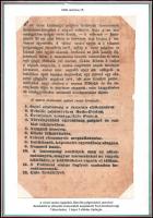 cca 1890 A pesti magisztrátus 1848 március 15-i határozatának hasonmás kiadása, hajtásnyommal, kis szakadással, foltos.