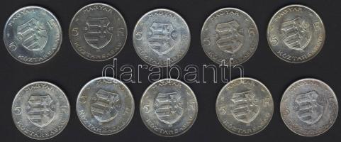 1947. 5Ft Ag "Kossuth" (10x) T:2/3,3