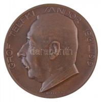 Telcs Ede (1872-1948) - Beck Ö. Fülöp (1873-1945) 1923. "gr. Teleki Sándor" Br plakett,  É...