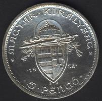 1938. 5P Ag "Szt.István" T:2 ph.