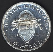 1938. 5P Ag "Szt.István" T:2 apró ph.
