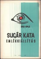 Sugár Kata emlékkiállítás, 1910-1943 plakát, 42×30 cm