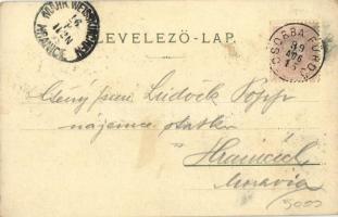 1899 (Vorläufer!) Tátra, Vysoké Tatry; Csorda-fürdő / Strbské pleso / lake, spa. M. Kuschel Art Nouv...