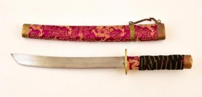 Japán replika kard, hüvellyel, h: 47 cm