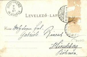 1901 Csejte, Csejthe, Cachtice; Hrad Báthorovcov / Schloss Ruine / várrom, Báthory Erzsébet, utcakép...