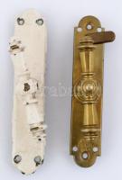 2 db antik réz ablakkilincs zárszerkezettel