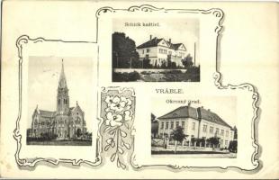 1938 Verebély, Vráble; Schick kastély, Római katolikus templom, Járási hivatal / castle, church, county hall. Art Nouveau (EK)