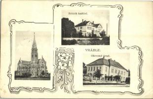 1938 Verebély, Vráble; Schick kastély, Római katolikus templom, Járási hivatal / castle, church, county hall. Art Nouveau  (EK)