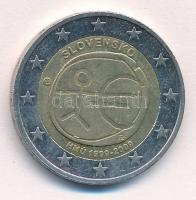 Szlovákia 2009. 2E Gazdasági és Monetáris Unió 10. évfordulója T:1- Slovakia 2009. 2 Euro 10 Years of Economic and Monetary Union C:AU