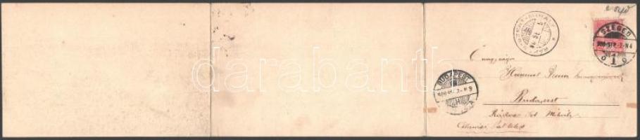 1900 Szeged, Széchenyi tér. kinyitható 3-részes panorámalap. Römmler & Jonas (hajtásnál szakadt ...