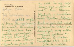 Szombathely, Premontrei régi és új rendház, Berkes Pálné virágkereskedése, Gyermekruhák, Heinz Gyula...