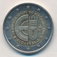 Szlovákia 2014. 2E "Szlovákia 10 éve az EU része" T:1- Slovakia 2014. 2 Euro "10th Anniversary of the Accession of the Slovak Republic to the European Union" C:AU