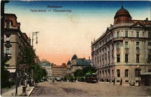 Budapest VI. Teréz körút, Nyugati pályaudvar, villamos