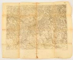 cca 1910 2 db térkép: A Pilis 41x60 cm és Gyöngyös és környéke. javítottak