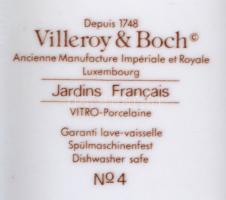 Villeroy & Boch Jardins Francais tál, matricás, jelzett, hibátlan, d: 30,5 cm