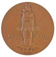 Madarassy Walter (1909-1994) 1938. "Székesfehérvári Szent István" Br emlékérem. "SANC...