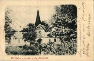 1902 Tenke, Tinca; Tenkei Gyógyfürdő. Kiadja Lévy Dávid / spa, bathing house (EK)