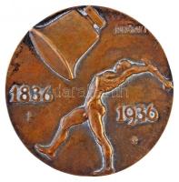 Ispánki József (1906-1992) 1936. "Berzsenyi Dániel / 1836 - 1936" kétoldalas öntött Br pla...