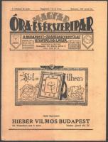 1927 Magyar Óra-, és Ékszeripar. V. évf. 12. sz. 1927. június 15. Szerk.: Schwarz Zsigmond. Korabeli reklámokkal. Papírkötés, 281-304 p.