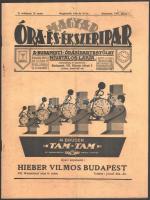 1927 Magyar Óra-, és Ékszeripar. V. évf. 13. sz. 1927. július 1. Szerk.: Márkisohn Benő. Korabeli reklámokkal. Papírkötés, 305-336 p.