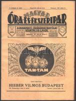 1927 Magyar Óra-, és Ékszeripar. V. évf. 14. sz. 1927. július 15. Szerk.: Márkisohn Benő. Korabeli reklámokkal. Papírkötés, 337-364 p.