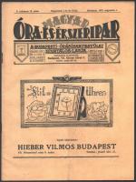 1927 Magyar Óra-, és Ékszeripar. V. évf. 15. sz. 1927. aug. 1. Szerk.: Márkisohn Benő. Korabeli reklámokkal. Papírkötés, 365-396 p.
