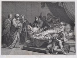 cca 1840 63 db acél és rézmetszetű illusztráció teljes lapokon, történelmi, művészeti témákkal elsős...