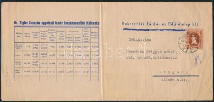 Kakasszéki Gyógyfürdő képes ismertető prospektus