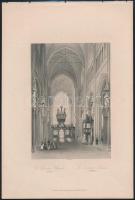 cca 1840 13 db városképes acél és rézmetszet: Olaszország, Párizs, Bécs, Anglia. Lapméret 18x27 cm