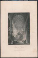cca 1840 13 db városképes acél és rézmetszet: Olaszország, Párizs, Bécs, Anglia. Lapméret 18x27 cm