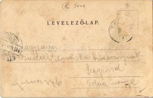 1902 Tolna, Lovassági laktanya, K.u.K. katonák. Kiadja Wellman Ignác (EK)